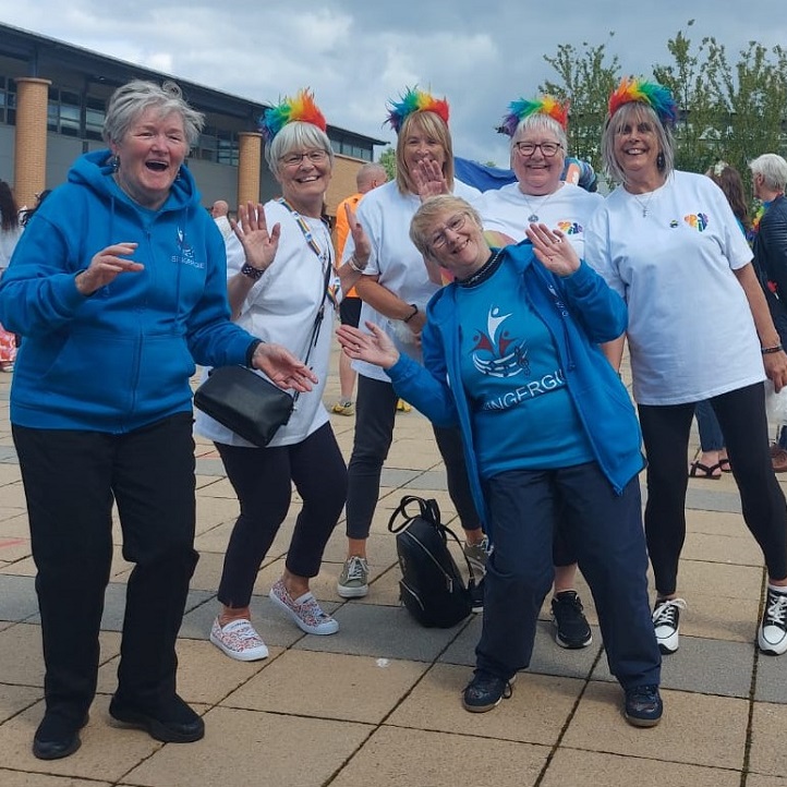 Choir performance close-up