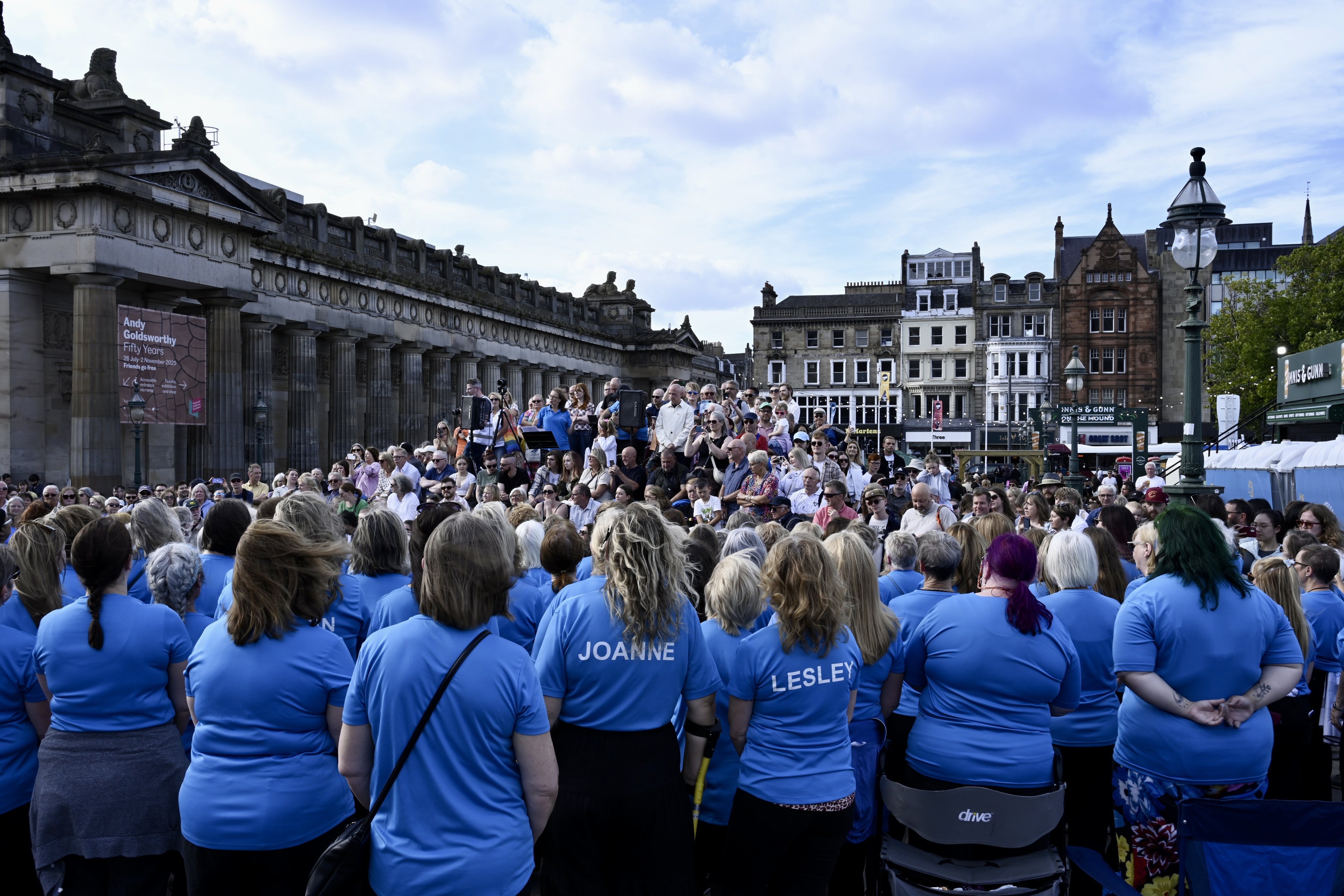 Choir view of the 2025 Fringe Festival performance
