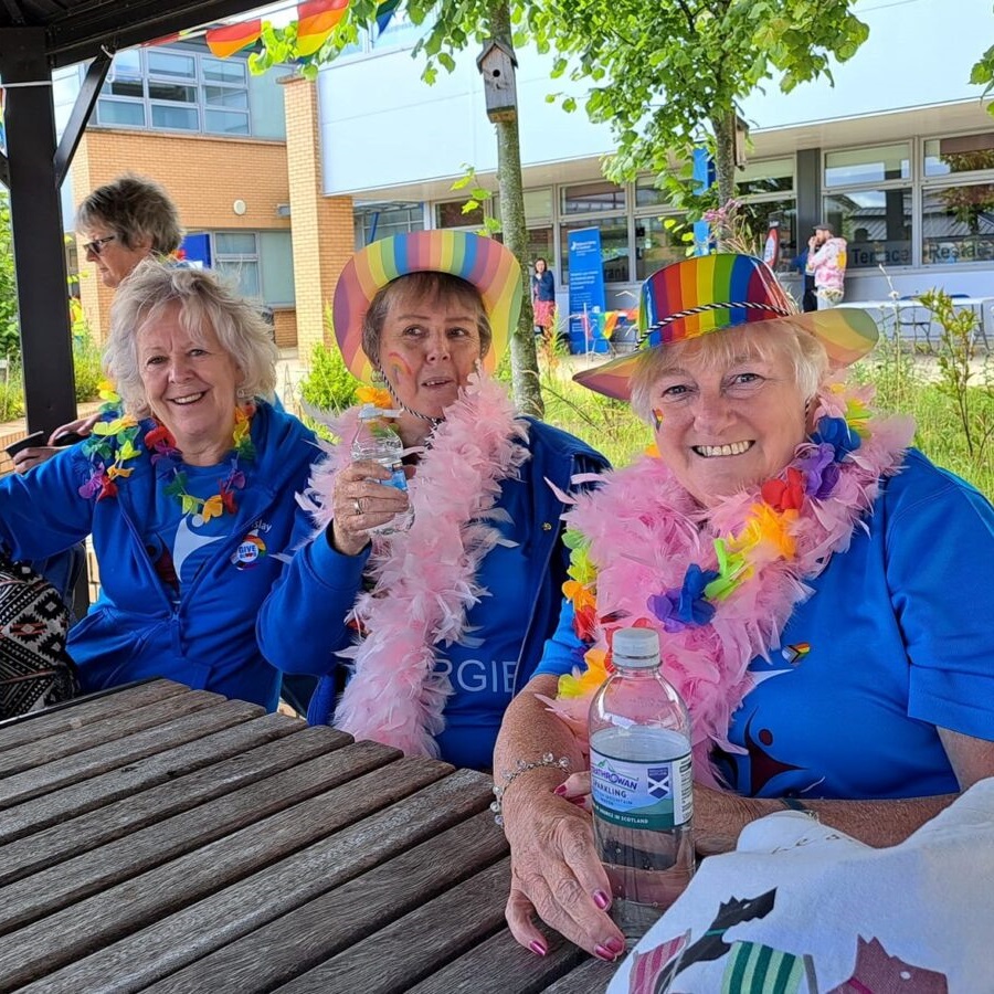 A group of Singergie members at Livingston Pride 2023